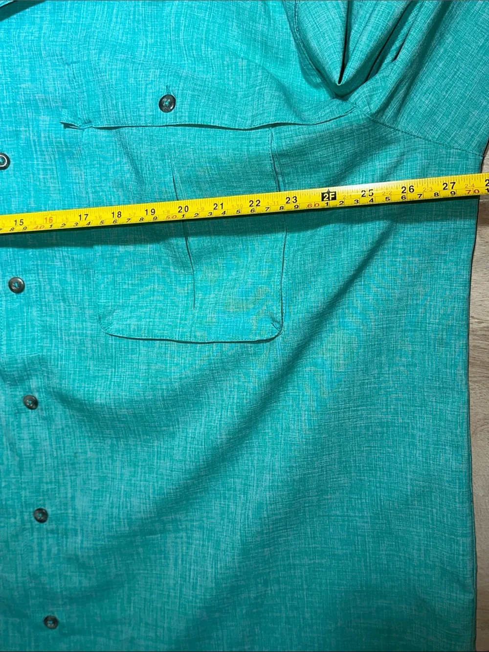 Magellan Outdoors Teal Lightweight Long-Sleeve Shirt Jacket Angler Fit 2XL